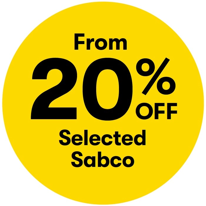 From 20% off Selected Sabco