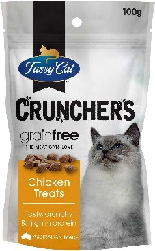 Fussy Cat Crunchers Chicken Cat Treats 100g