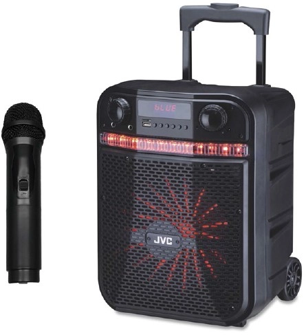 JVC Bluetooth Trolley Speaker with Wireless Microphone