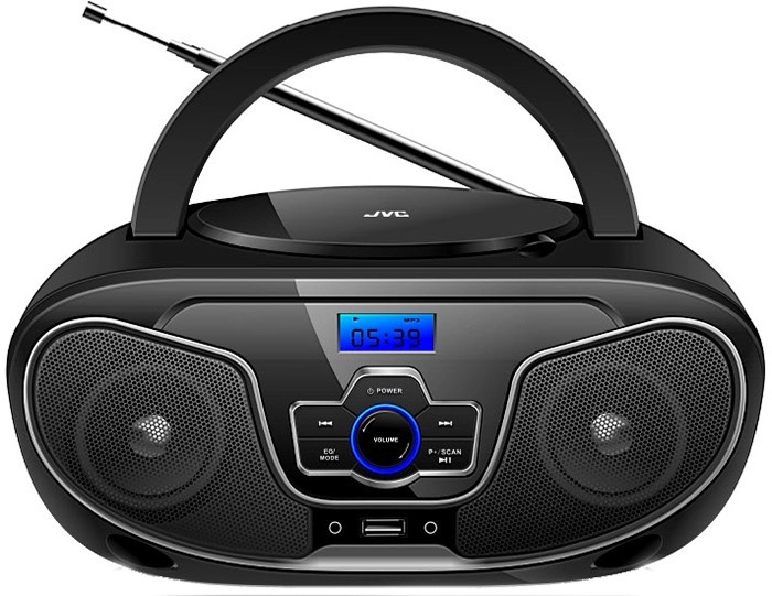 JVC Portable CD Player with Bluetooth - Black