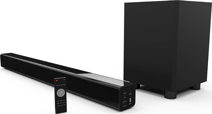 Laser Bluetooth Soundbar with Subwoofer