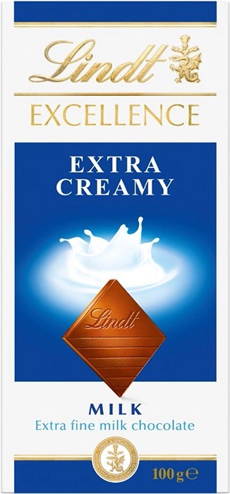 Lindt Excellence Extra Creamy Milk Chocolate 100g