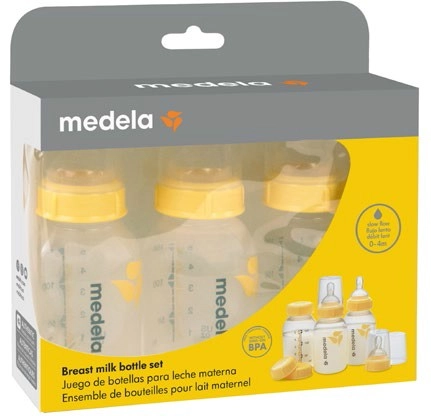 Medela 3-Pack Wide Base Bottles 150ml