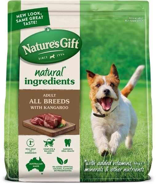 Nature’s Gift Kangaroo Dry Dog Food 6kg