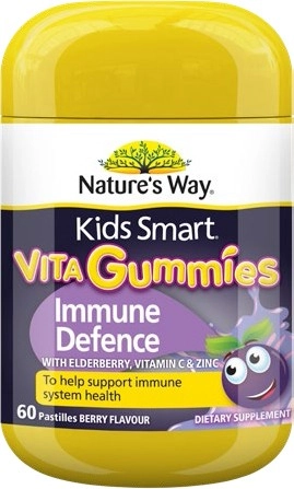 Nature’s Way Kids Smart Immune Defence 60 Pastilles Berry Flavour*