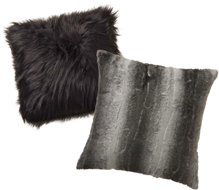 Openook Faux Long Fur 45x45cm or Faux Fur Shaped Cushion 50x50cm