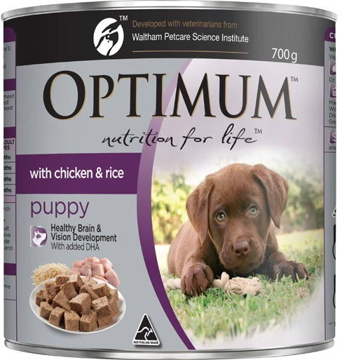 Optimum 12-Pack Puppy Wet Dog Food 700g