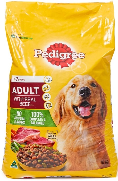 Pedigree Vital Protection Beef Dry Dog Food 15kg