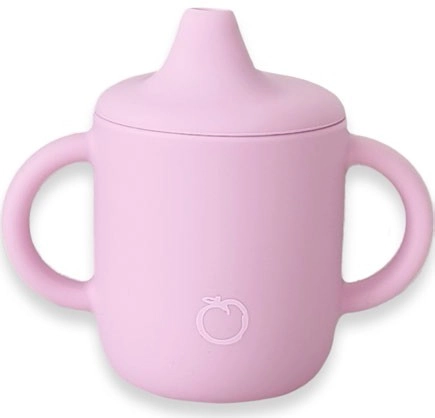 Plum Silicone Sippy Cup Pink