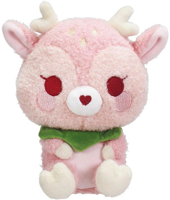 #Plushgoals Dearie the Strawberry Deer Mini Plush Character 15cm