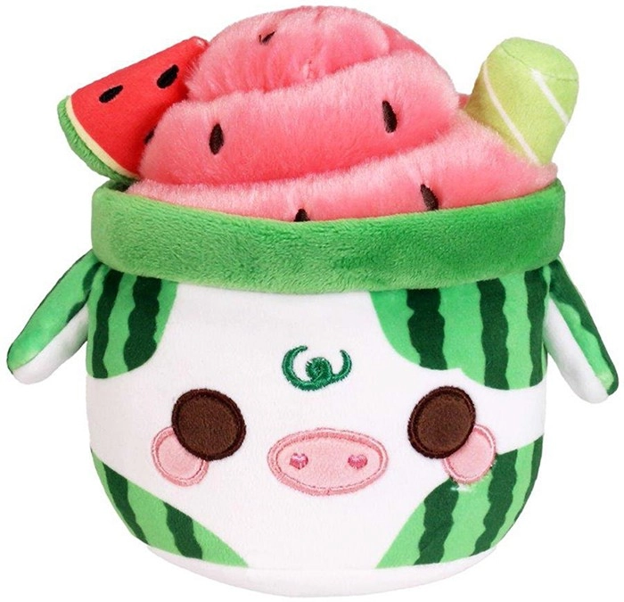 #Plushgoals Watermelon Mooshake Mini Plush Character 15cm