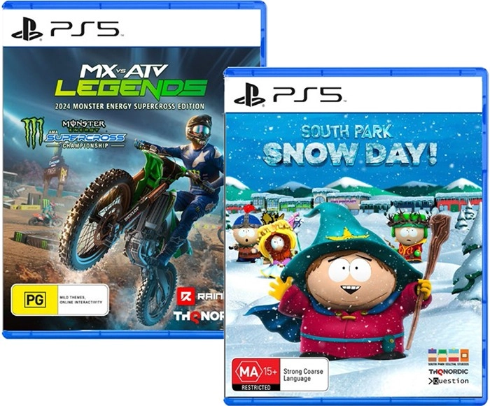 PS5 South Park Snow Day or MX vs ATV Legends 2024