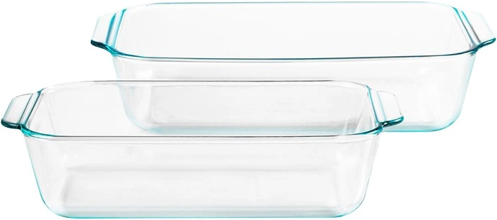 Pyrex 2-Piece Deep Glass Baking Dish Set