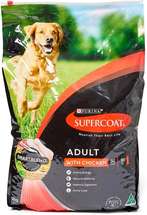 Supercoat Smartblend Adult Dry Dog Food with Chicken 12kg