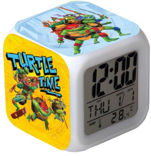 Teenage Mutant Ninja Turtles Alarm Clock Glow Cube