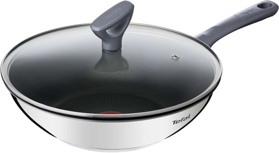 Tefal Daily Cook Induction Non-Stick Stainless Steel Wok 28cm