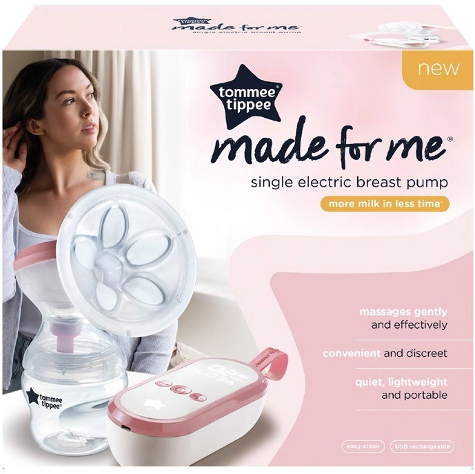 Tommee Tippee Made for Me Single Electric Breast Pump USB Rechargeable