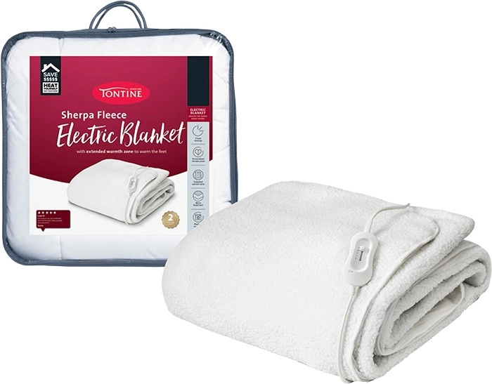 Tontine Soft & Cosy Sherpa Fleece Electric Blanket