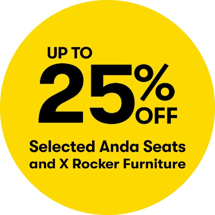 Up to 25% off Selected Anda Seats and X Rocker Furniture