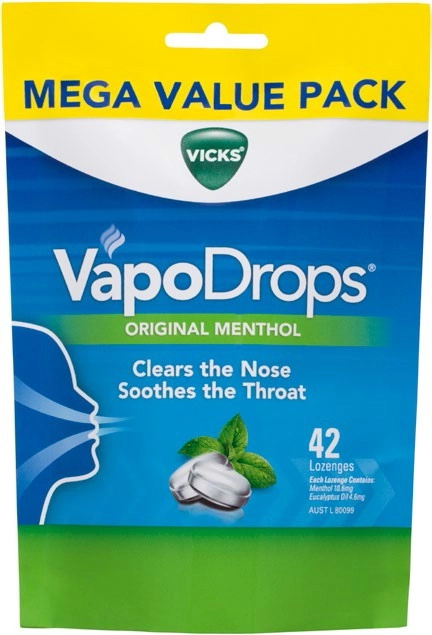 Vicks 42-Pack VapoDrops Original Menthol Lozenges*