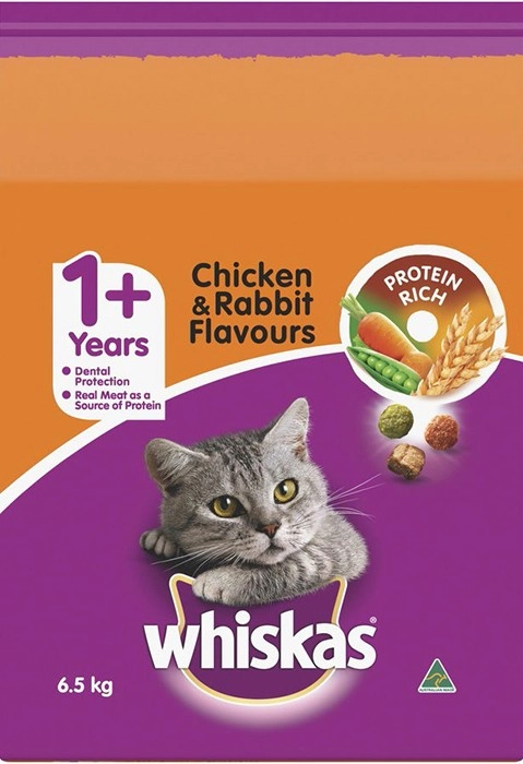 Whiskas Vita-Bites Chicken & Rabbit Dry Cat Food 6.5kg