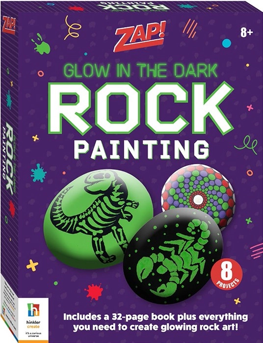 Zap! Glow-in-the-Dark Rock Painting