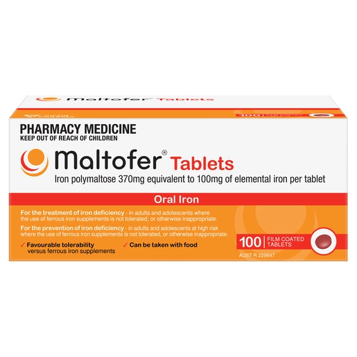 MALTOFER Oral Iron 100mg 100 tablets