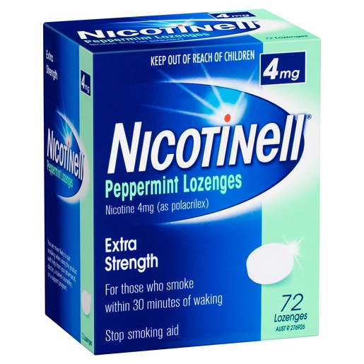 Nicotinell Nicotine 4mg Regular Strength Peppermint 72 lozenges