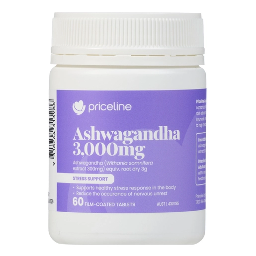 Priceline Ashwagandha 3,000mg 60 tablets