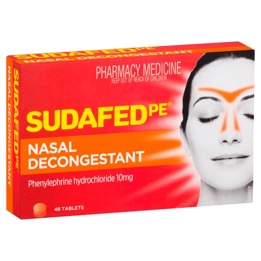 Sudafed PE Nasal Decongestant 48 tablets