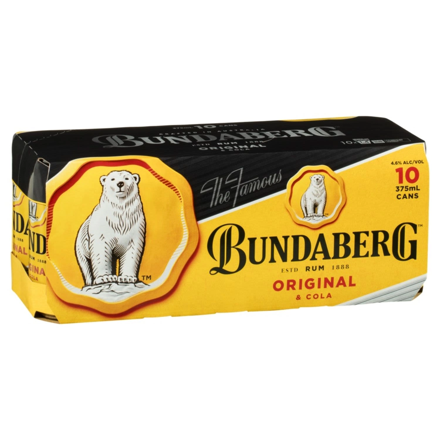 Bundaberg UP Rum & Cola 4.6% Premix Cans 375mL