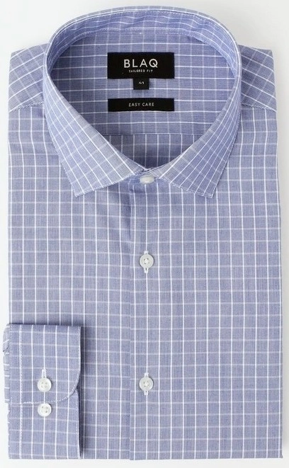 Blaq Business Shirt - Blue Check