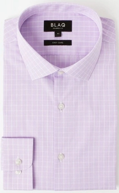 Blaq Business Shirt - Purple Check