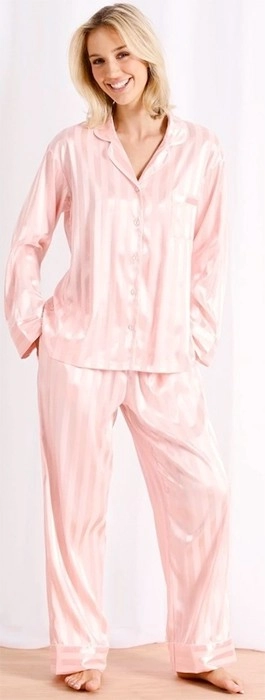 Chloe & Lola Luxe Satin Jacquard PJ Set