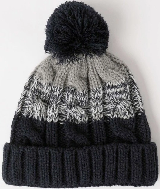 Milkshake Cable Knit Beanie in Navy