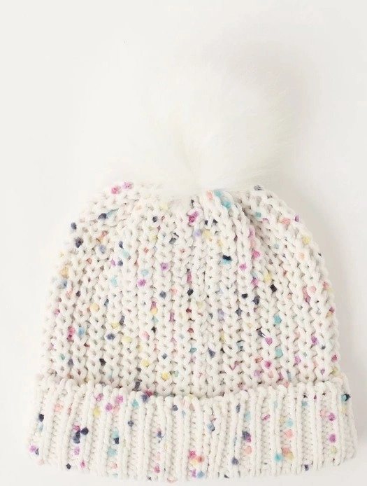 Milkshake Chenille Beanie (3-8 Years) in Cream