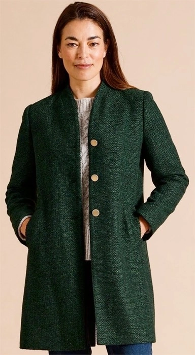 Regatta Lined Dart Neck Coat with Pockets