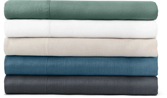 Australian House & Garden Sandy Cape Washed Belgian Linen Sheet Set^