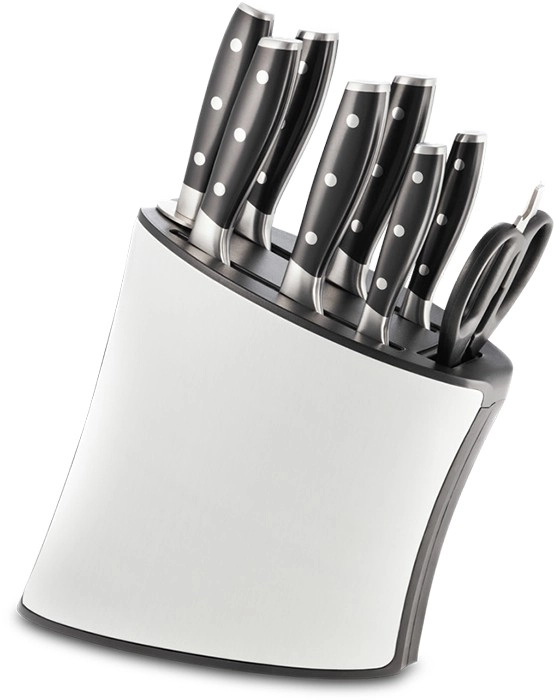 ChefX 9pc Kassel German Knife Block