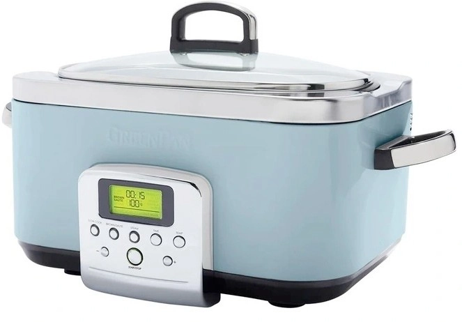 GreenPan Elite Slow Cooker 6L in Blue