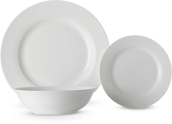 Maxwell & Williams 18pc White Basics Soho Rim Dinner Set