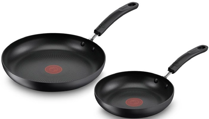 Tefal Specialty Hard Anodised Non-Stick Twin Pack Frypan 20 and 26cm