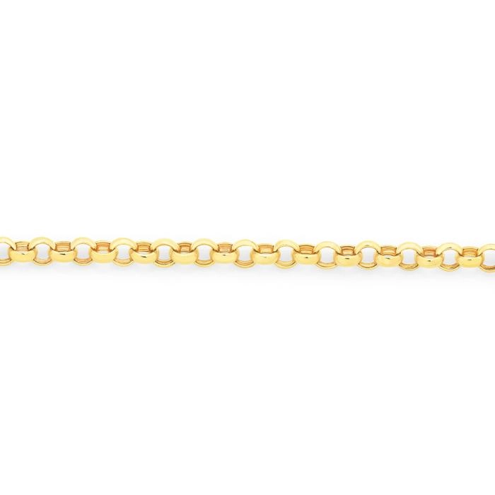 9ct Gold 45cm Solid Round Belcher Chain