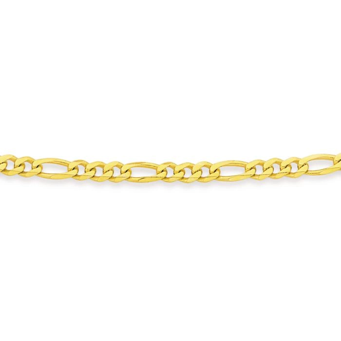 9ct Gold 50cm Solid Figaro 3+1 Chain