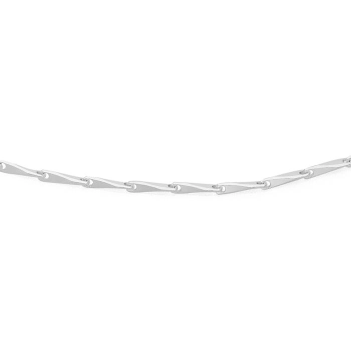 Sterling Silver 45cm 3D Arrow Link Chain