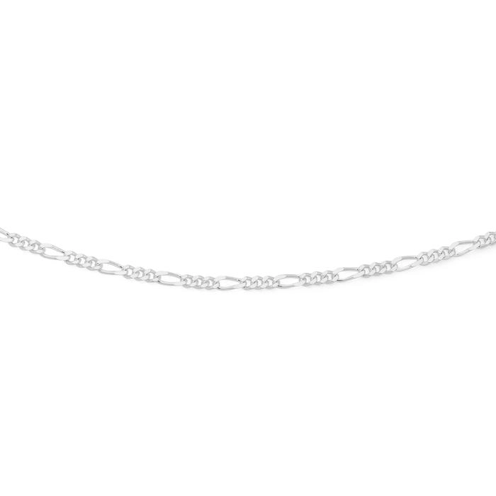 Sterling Silver 50cm 3+1 Figaro Chain