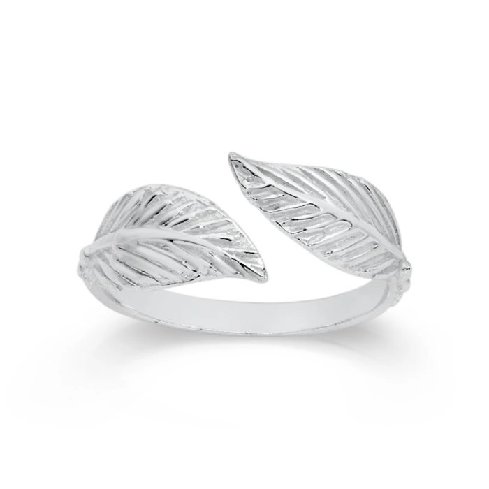 Sterling Silver Leaf Toe Ring