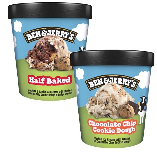 Ben & Jerrys Tub 427mL-465mL