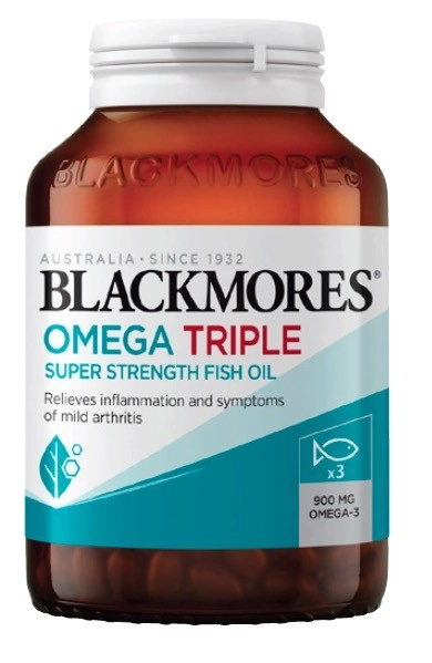 Blackmores Omega Triple Strength Fish Oil Capsules 60 Pack^