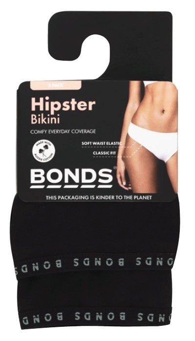 Bonds Women's Hipster Bikini Brief 2 Pack